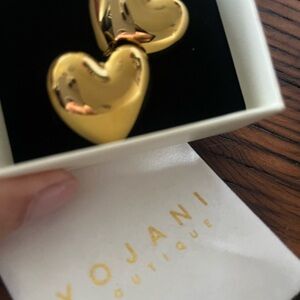 Gold Heart Earrings